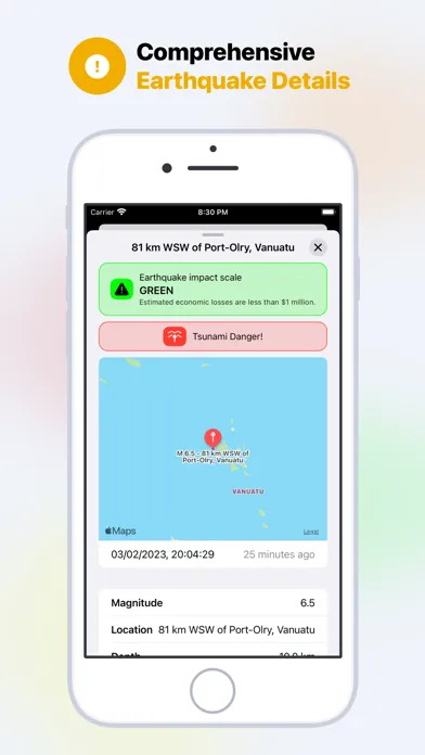 QuakeMate: Track Earthquakes Screenshots