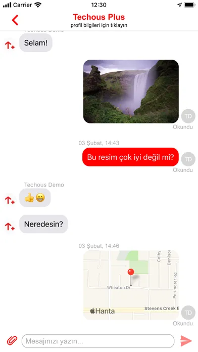 Techous Messenger Ekran Görüntüleri