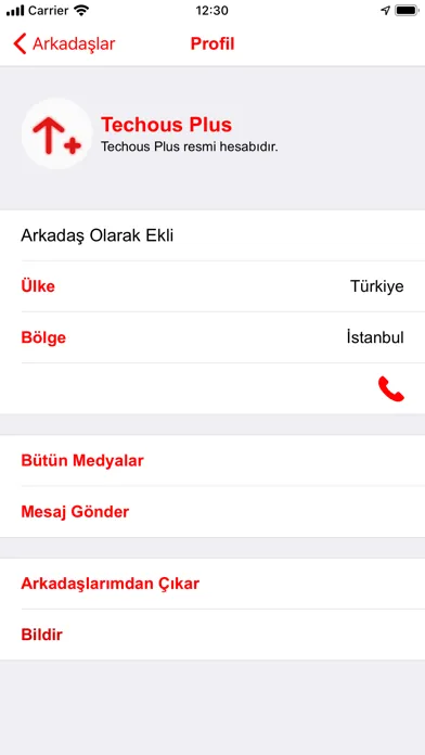 Techous Messenger Ekran Görüntüleri
