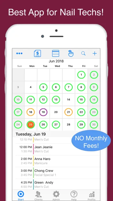 Tangkapan layar Nail Tech Schedule & Reminder