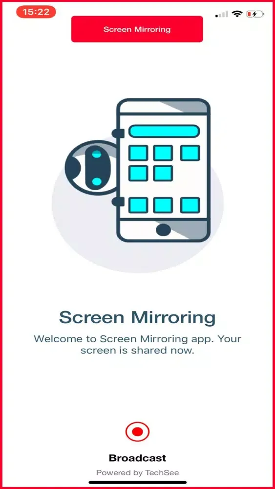 TechSee Instant Mirroring 스크린샷
