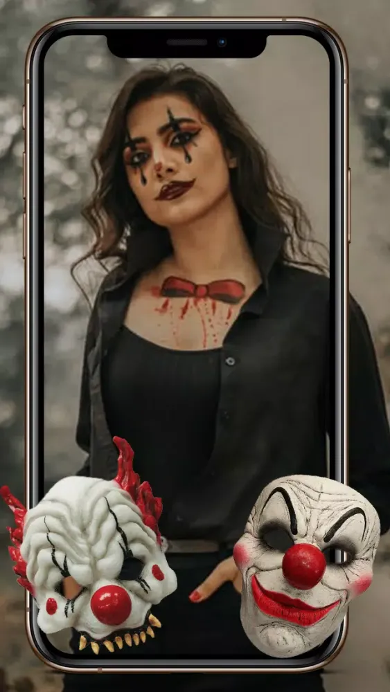 Evil Face Mask Photo Editor Screenshots