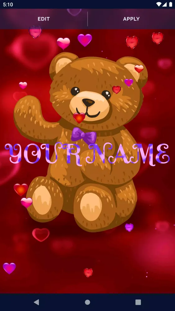Teddy Bear Live Wallpaper应用截图