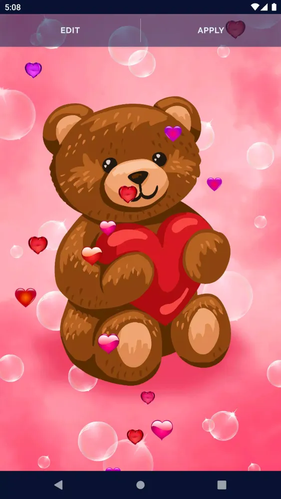Teddy Bear Live Wallpaper应用截图