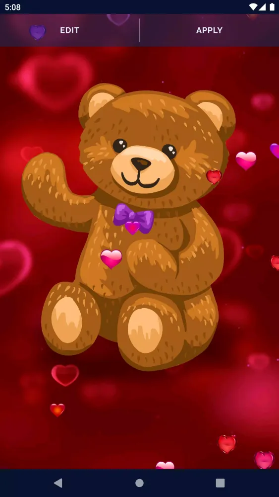 Teddy Bear Live Wallpaper应用截图