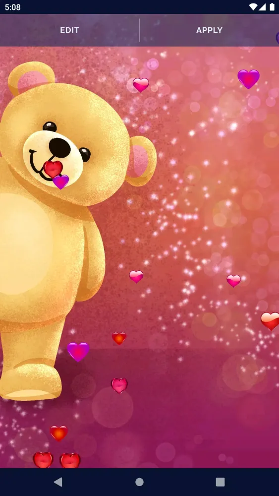Teddy Bear Live Wallpaper应用截图