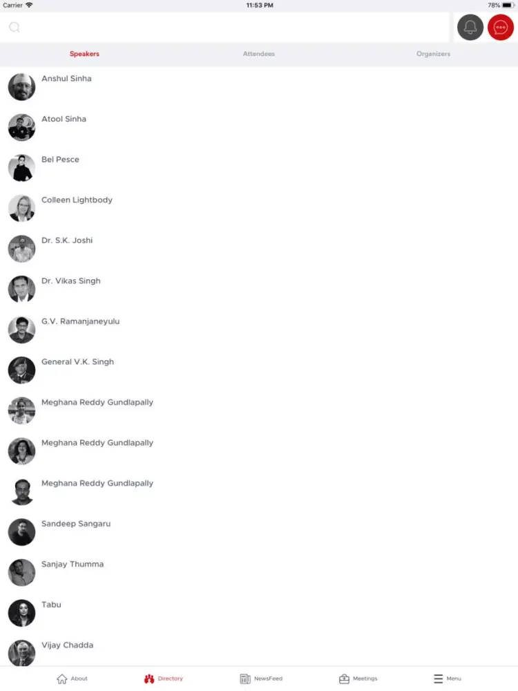 TEDxHyderabad iPad  Screenshots