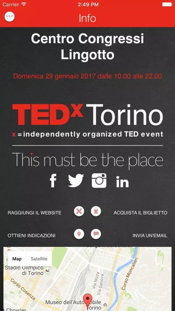 TEDx Torino Screenshots
