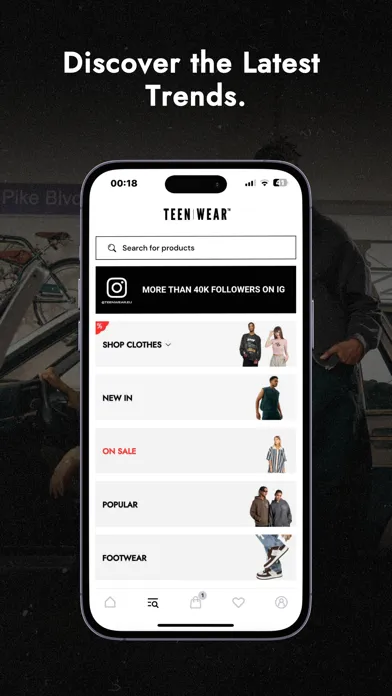 Tangkapan layar TEENWEAR - Shop Streetwear