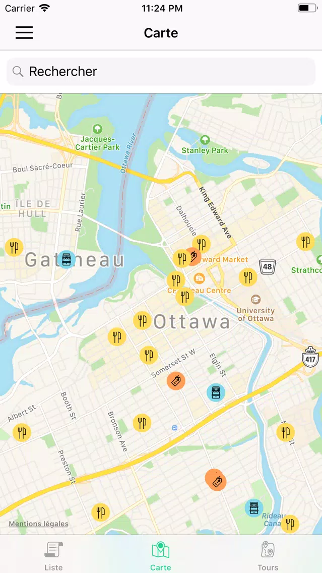 Ảnh chụp màn hình của Savour Ottawa Local Food Guide