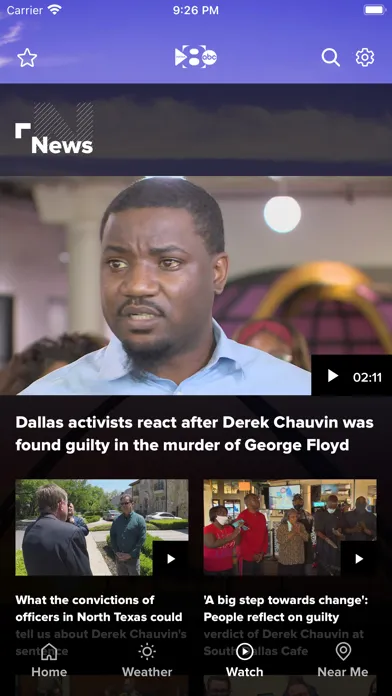 Ảnh chụp màn hình của WFAA - News from North Texas
