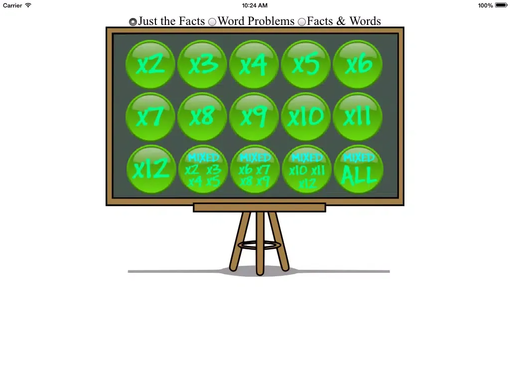 Multiplication Table - Full Version (with word problems) iPad  Screenshots