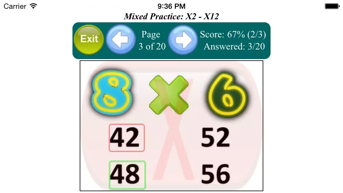 Multiplication Table - Full Version (with word problems) Screenshots