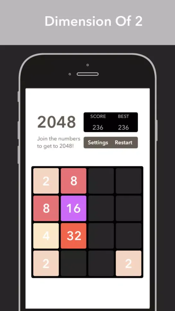 Ảnh chụp màn hình của 2048 - 2K48