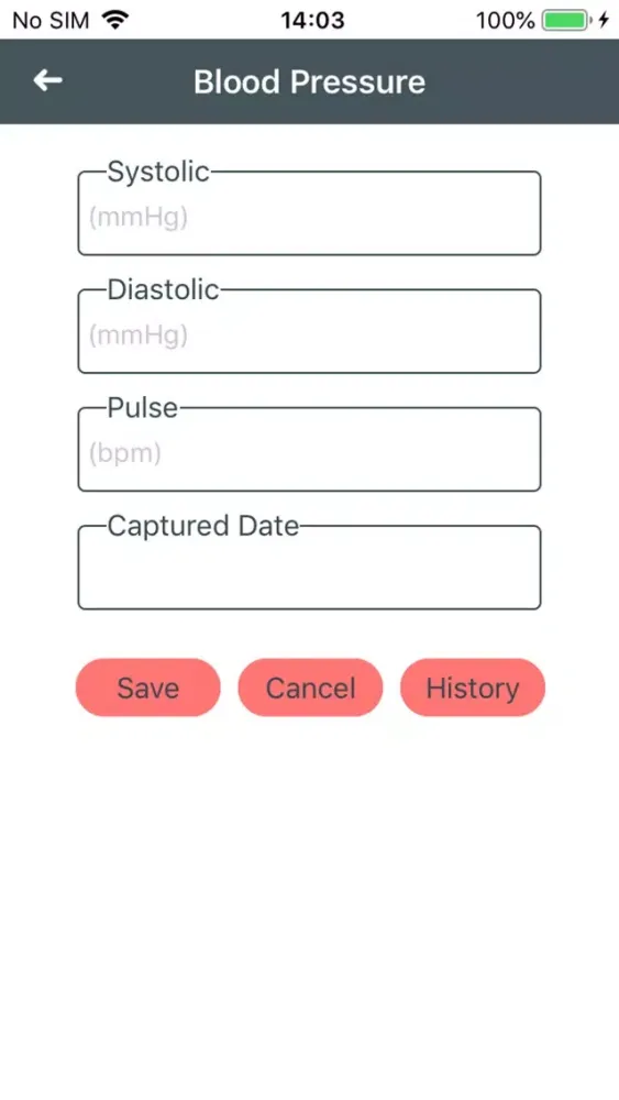 Zrzuty ekranu Track Your Vitals