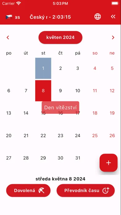 ภาพหน้าจอของ Český kalendář 2024