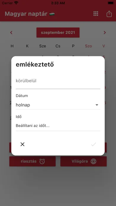 Magyar Naptár 2024 سکرین شاٹس