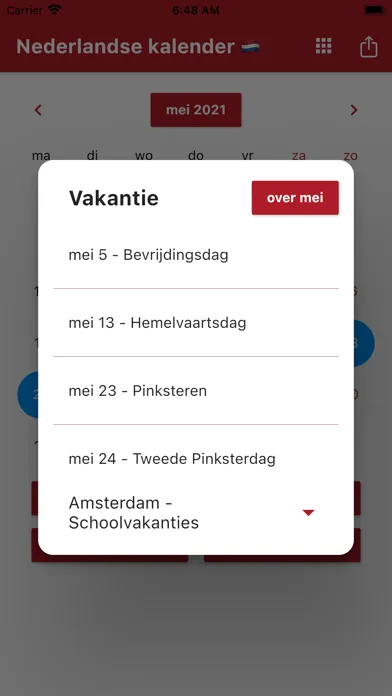 Nederlandse Kalender 2024 Screenshots