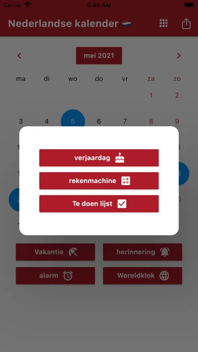 Nederlandse Kalender 2024 Screenshots
