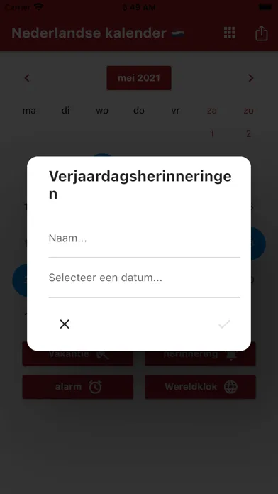 Nederlandse Kalender 2024 Screenshots