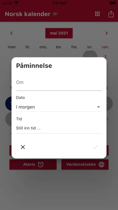 Zrzuty ekranu Norsk Kalender 2024