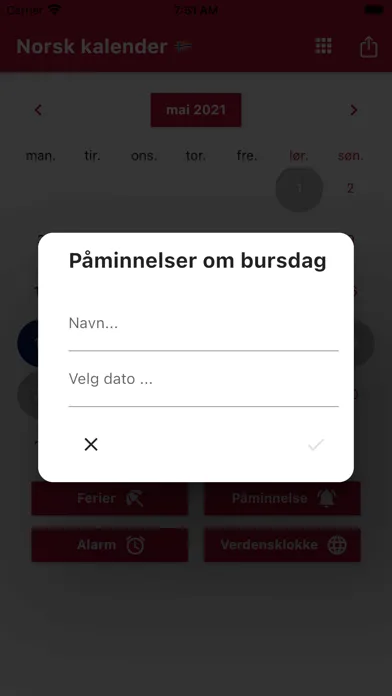 Zrzuty ekranu Norsk Kalender 2024