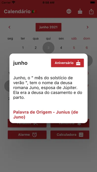Calendário Português Screenshots