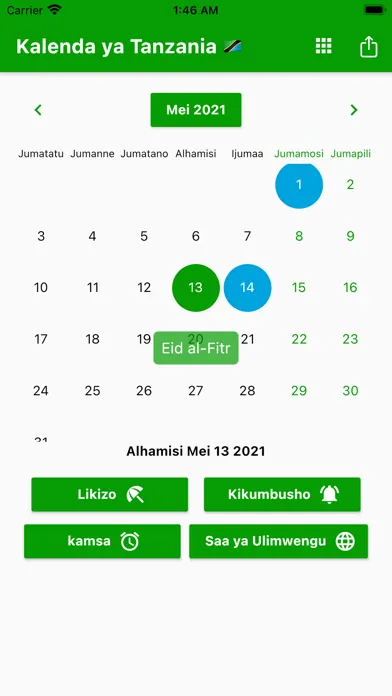 Captures d'écran de Kalenda ya Tanzania 2024