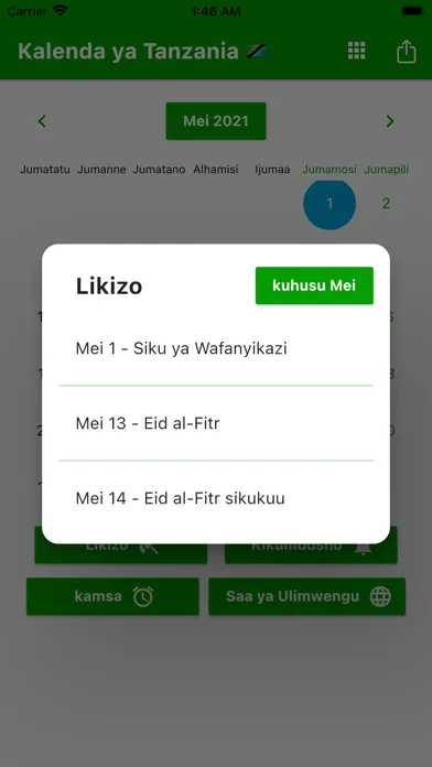 Captures d'écran de Kalenda ya Tanzania 2024