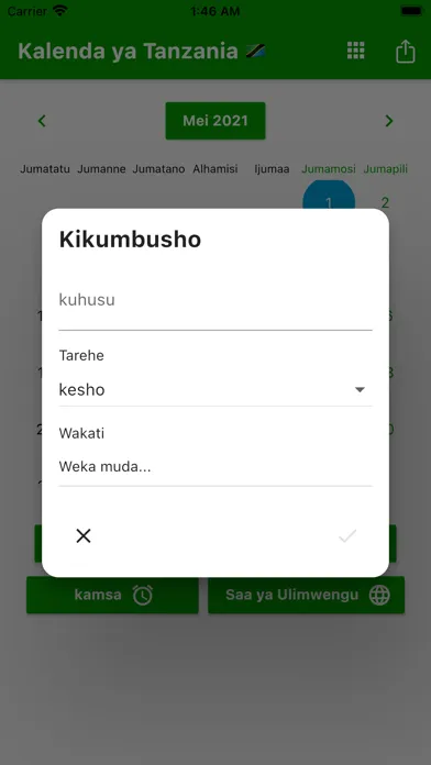 Captures d'écran de Kalenda ya Tanzania 2024