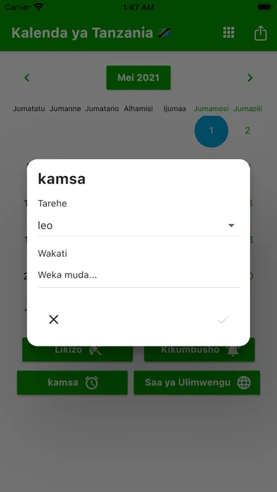 Captures d'écran de Kalenda ya Tanzania 2024