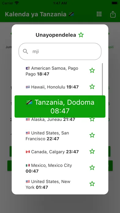 Captures d'écran de Kalenda ya Tanzania 2024