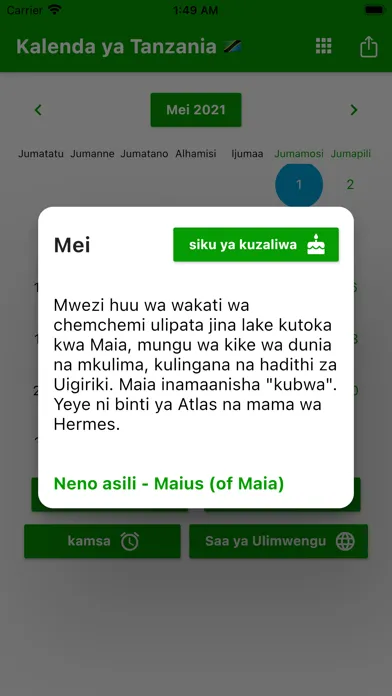 Captures d'écran de Kalenda ya Tanzania 2024
