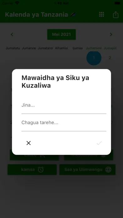 Captures d'écran de Kalenda ya Tanzania 2024