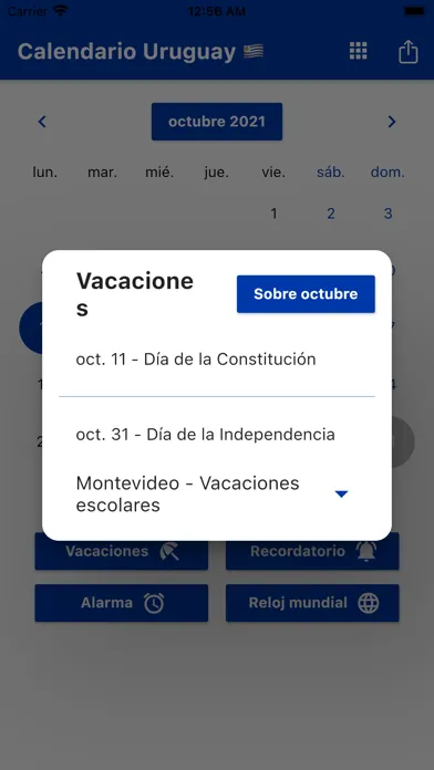 Скриншоты Calendario Uruguay 2024