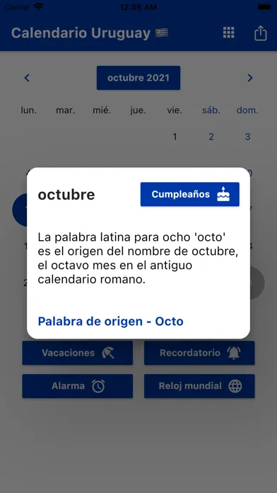 Скриншоты Calendario Uruguay 2024