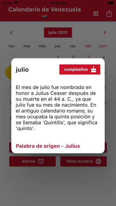 Zrzuty ekranu Calendario Venezolano 2024