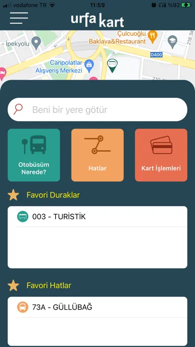 Tangkapan skrin Urfa Ulaşım