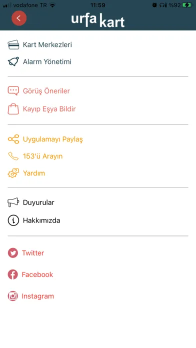 Tangkapan skrin Urfa Ulaşım