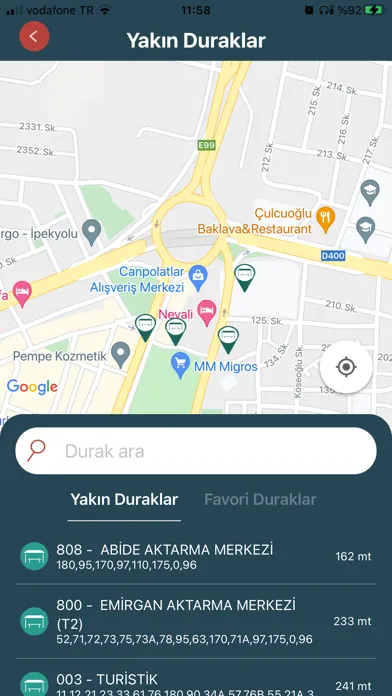 Tangkapan skrin Urfa Ulaşım