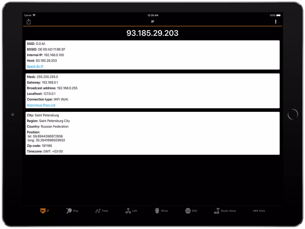 IP Tools: WiFi Analyzer iPad  Screenshots