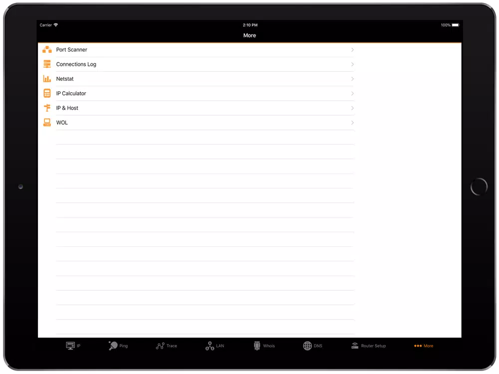 IP Tools: WiFi Analyzer iPad  Screenshots