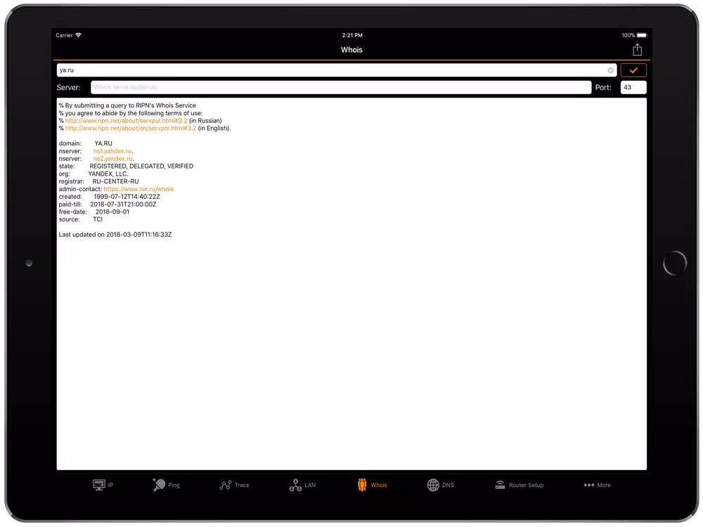 IP Tools: WiFi Analyzer iPad  Screenshots