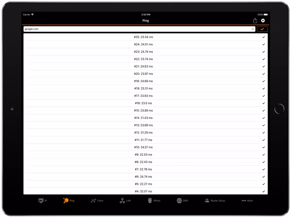 IP Tools: WiFi Analyzer iPad  Screenshots