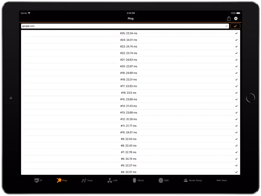 IP Tools: WiFi Analyzer iPad  Screenshots