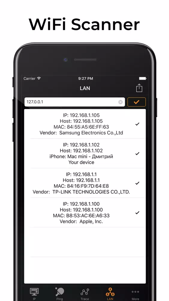 IP Tools: WiFi Analyzer Screenshots