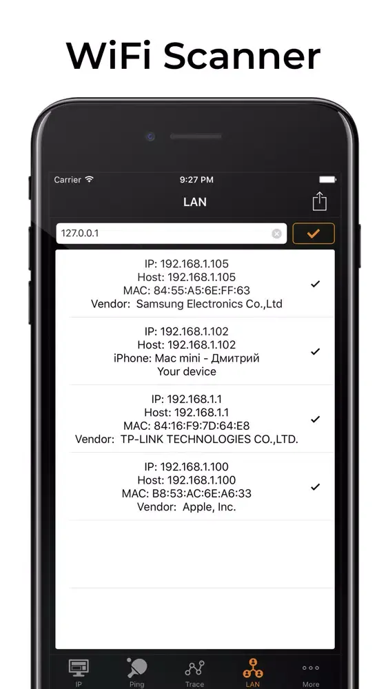 IP Tools: WiFi Analyzer Screenshots
