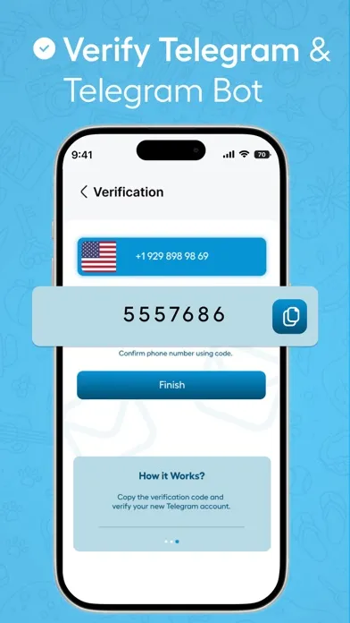 Teleg Sim Virtual Telegram Num سکرین شاٹس