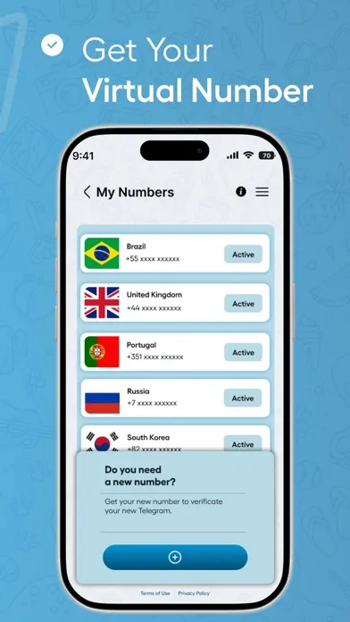 Teleg Sim Virtual Telegram Num سکرین شاٹس