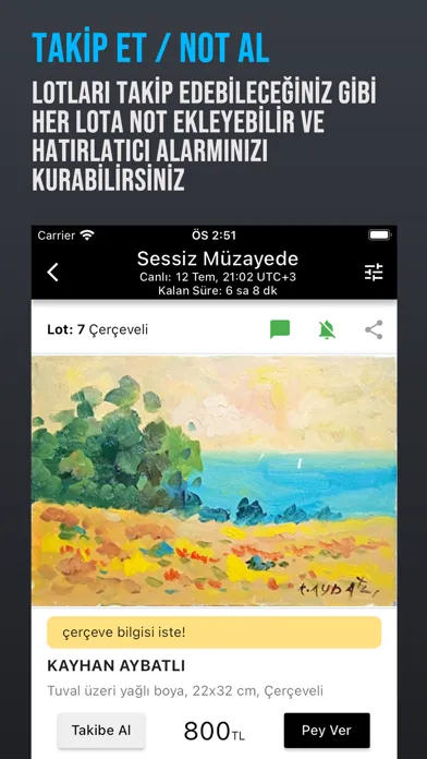 Müzayede App Screenshots